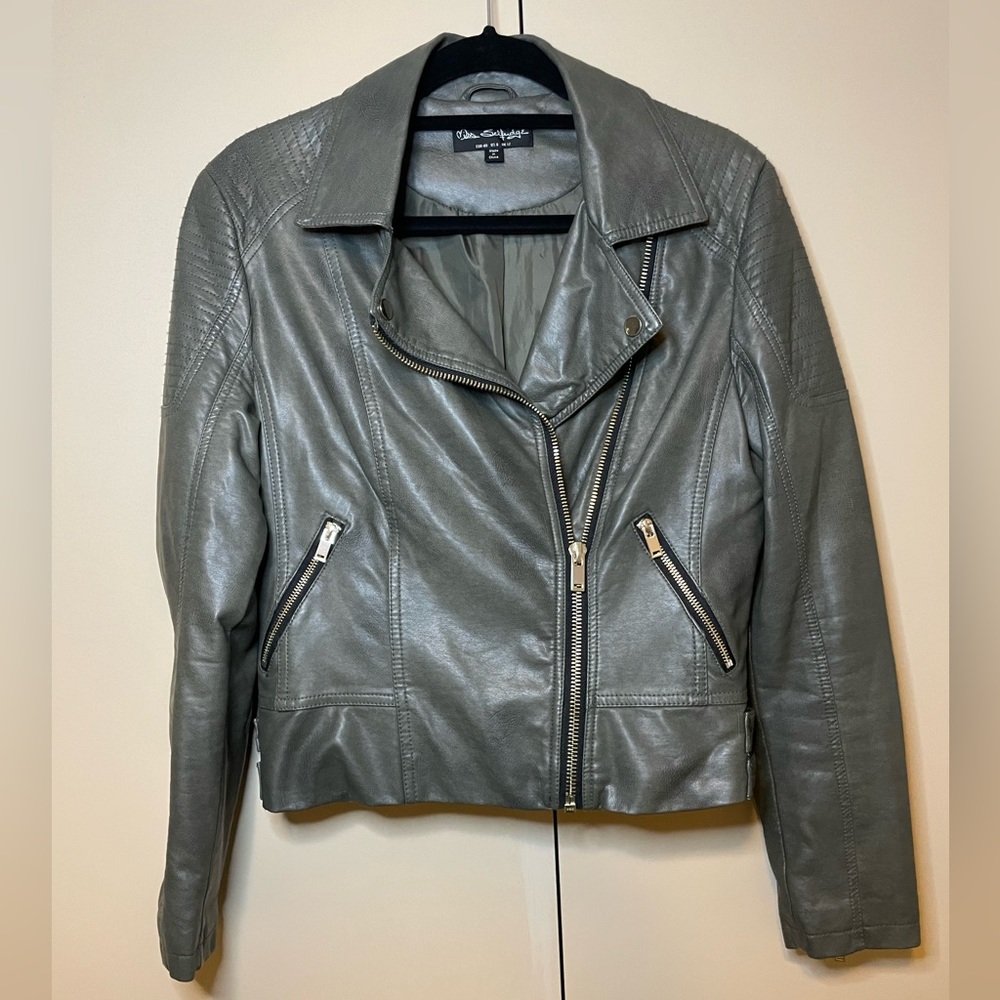 Faux Motorcycle Jacket